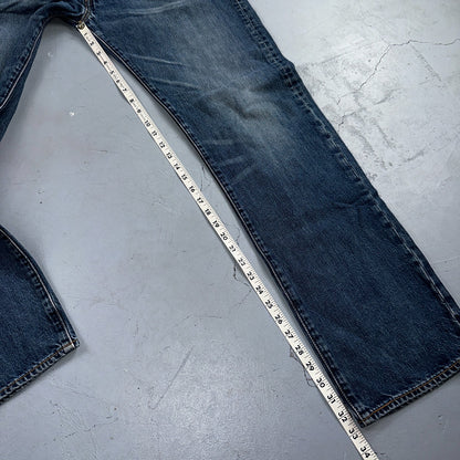 Levis 501 Y2K XX Straight Leg Jeans Blue VTG Med Wash 36x34 Act 35x33