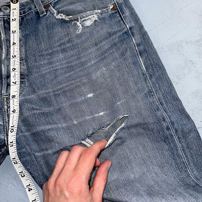 Levis 501 Vintage Y2K XX Straight Leg Jeans Blue Med Wash 34x36 Act 33x30