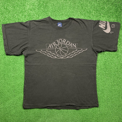 1987 Jordan Wings Vintage Nike T Shirt USA Rare Chicago 1985 1 Bred OG Promo