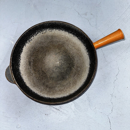 Le Creuset Cast Iron Enamel Cousances No. 24 Skillet Missing Handle Pan