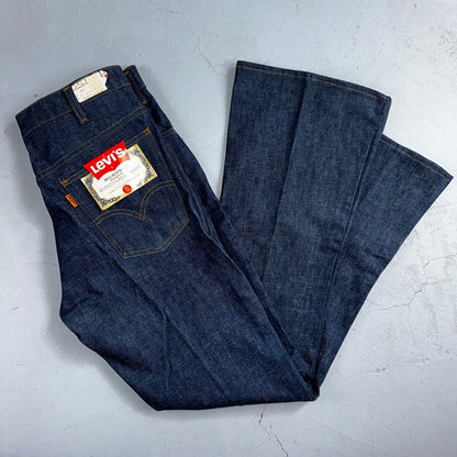 Levis 646 Deadstock 70s USA Orange Tab Bootcut Flare Bell Bottom NOS Jeans 34x31