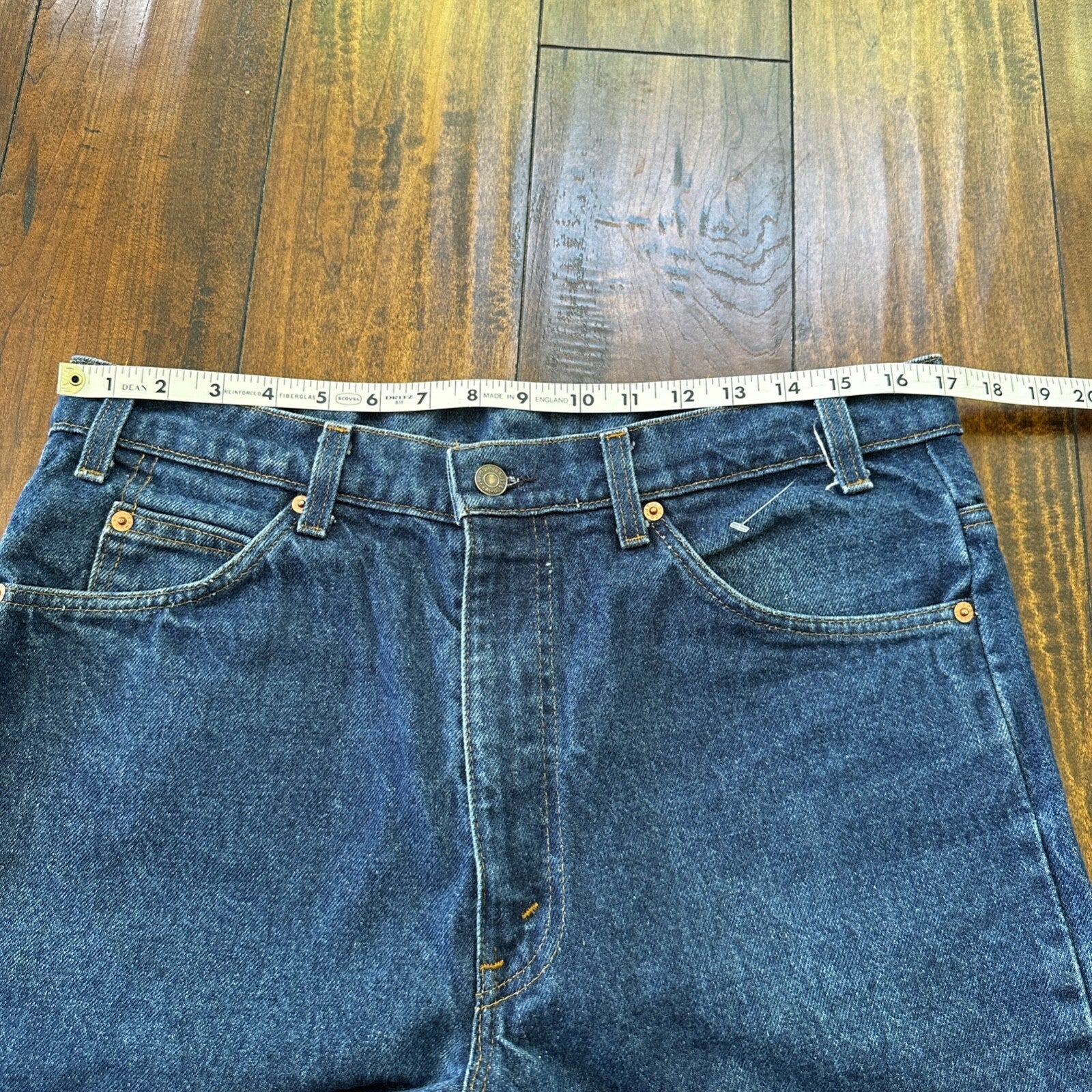 Levis 517 Vintage 80s USA Orange Tab Bootcut Flare Blue Jeans 36x33 Act 34x29