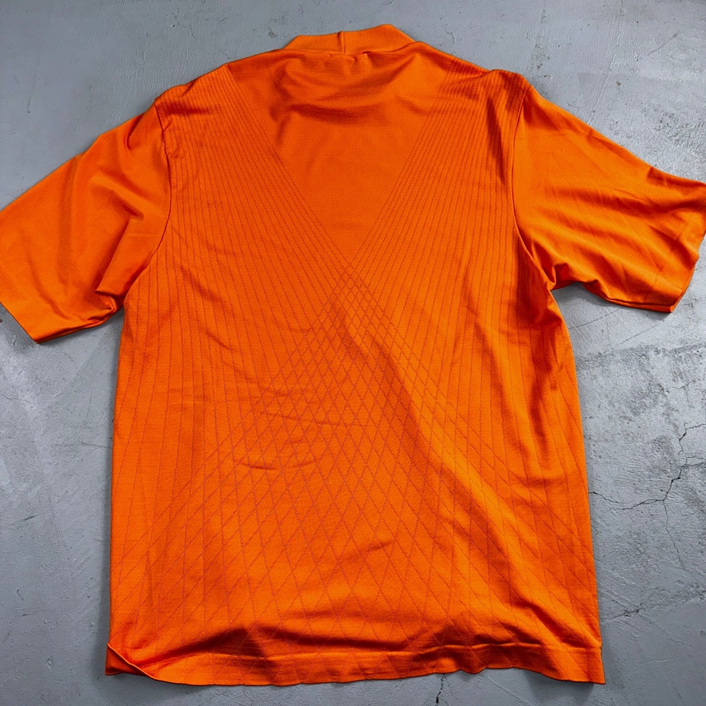 Nike Tiger Woods Polo Shirt Mens L Golf TW Performance Sun Orange VTG 90s Y2K
