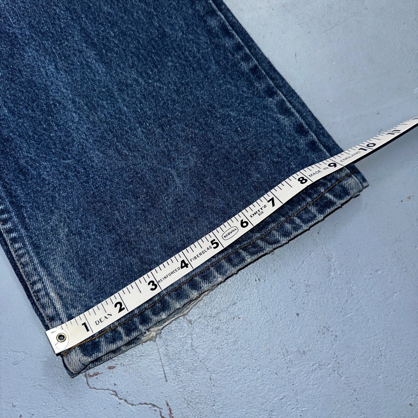 Levis 517 Vintage 80s USA Orange Tab Bootcut Flare Blue Worn Jeans Act 34x29