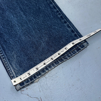 Levis 517 Vintage 80s USA Orange Tab Bootcut Flare Blue Worn Jeans Act 34x29