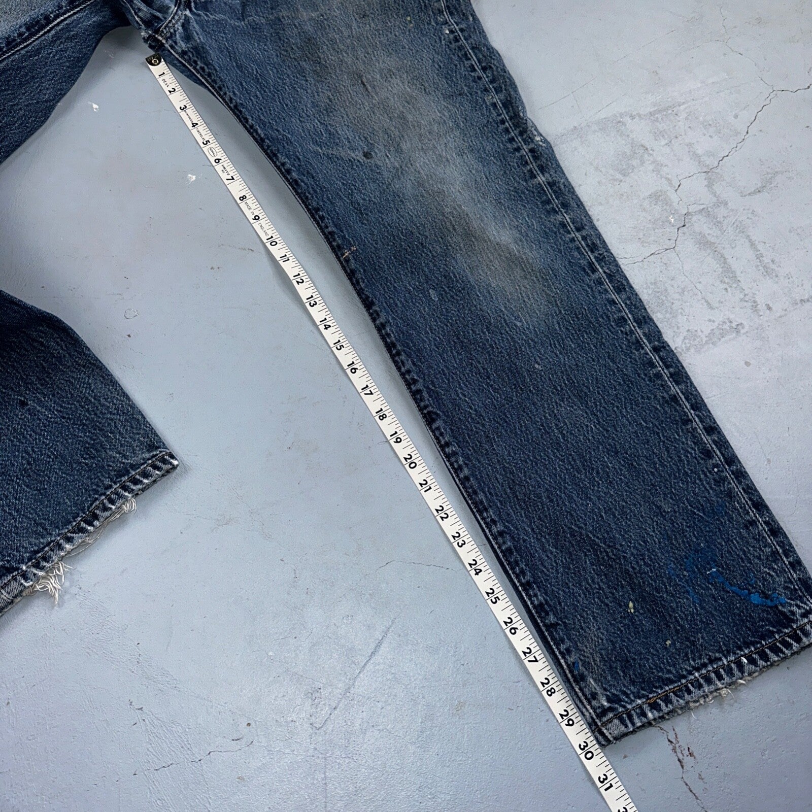 Levis 501 Vintage 90s Mexico Straight Leg Jeans 36x32 Y2K Med Wash Act 34x30