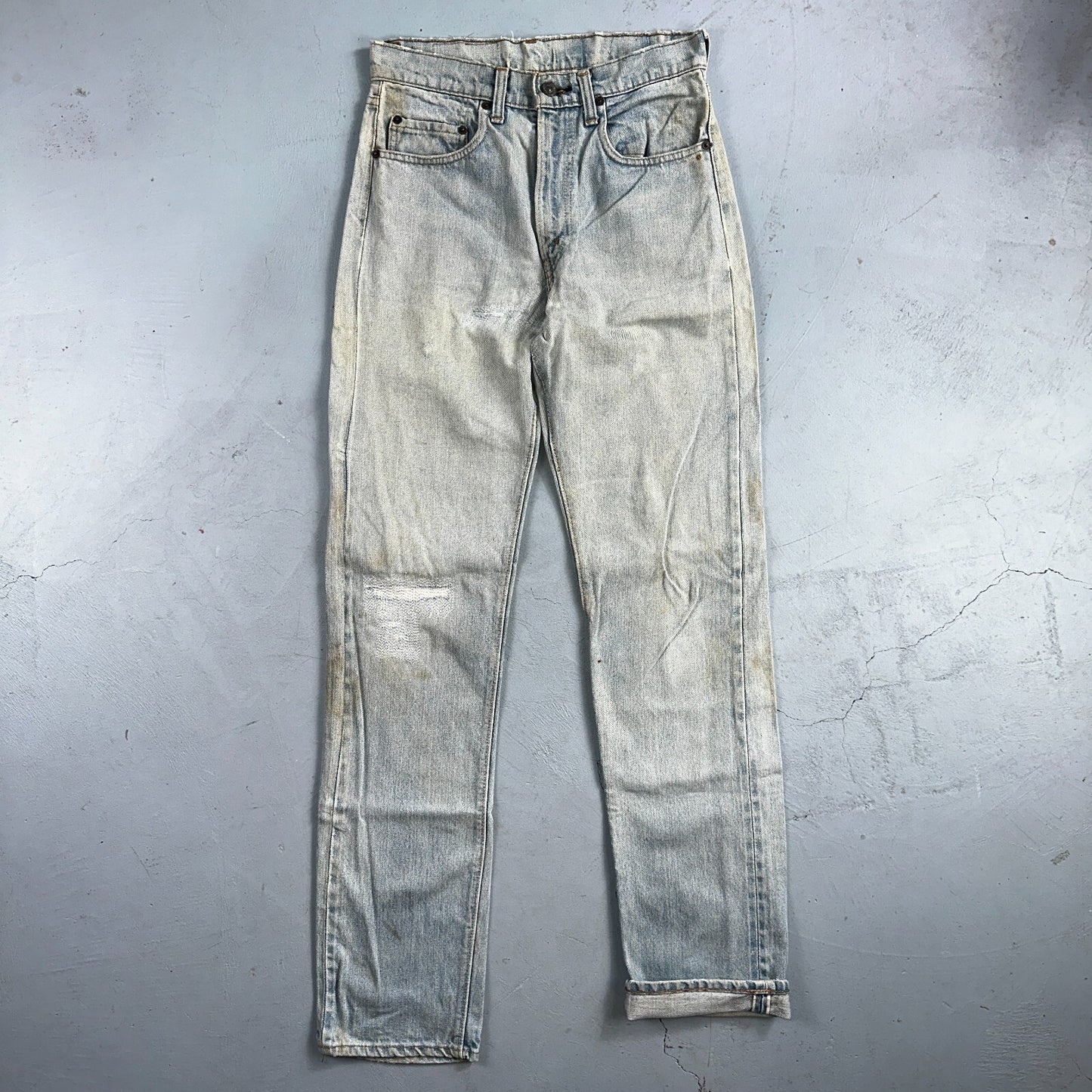 Levis 505 VTG 70s SS Redline Selvedge USA XX Jeans Light Wash Talon Act 29x34