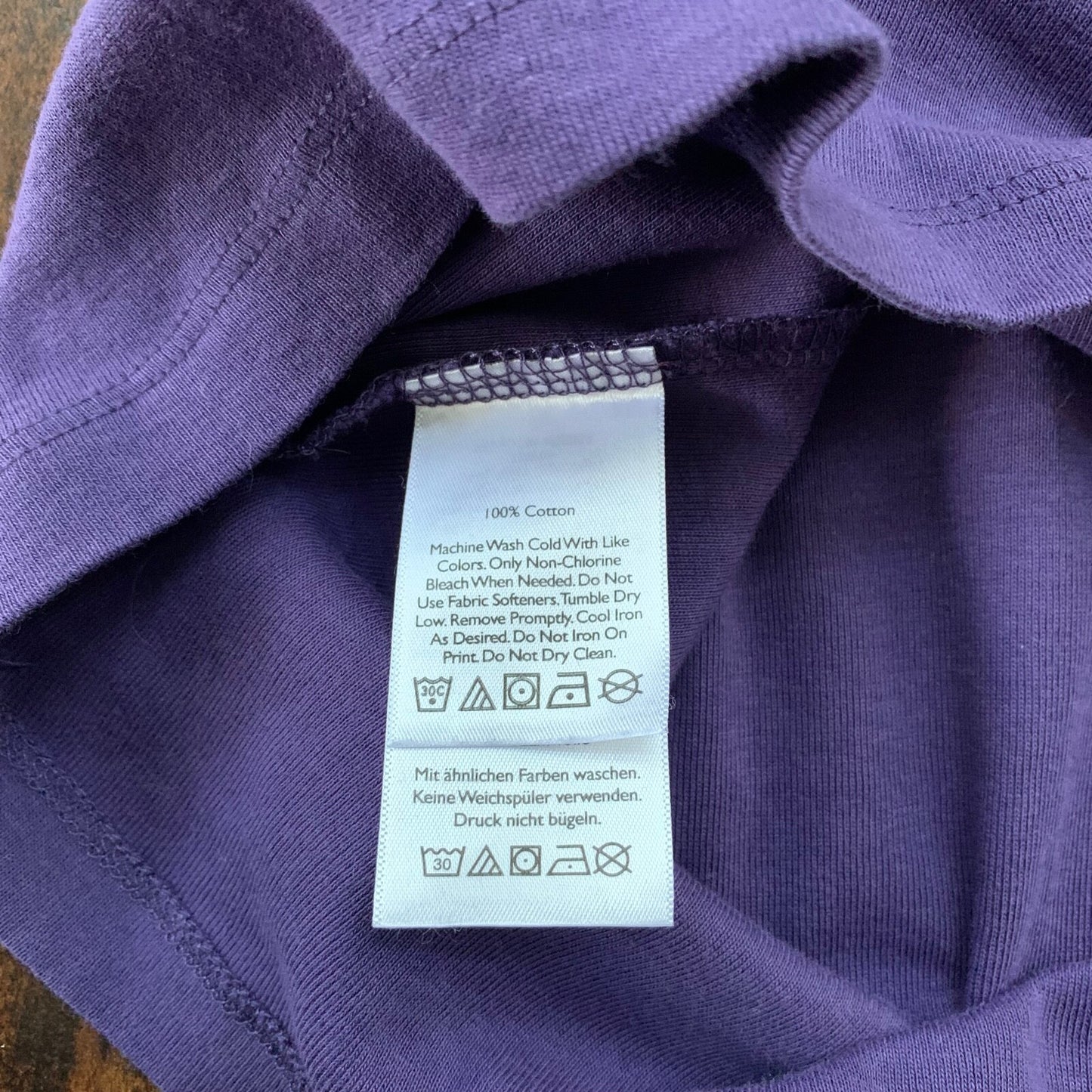 Eddie Bauer Womens Pullover Short Sleeve T-Shirt Purple Basic Blank VTG Y2K 90s