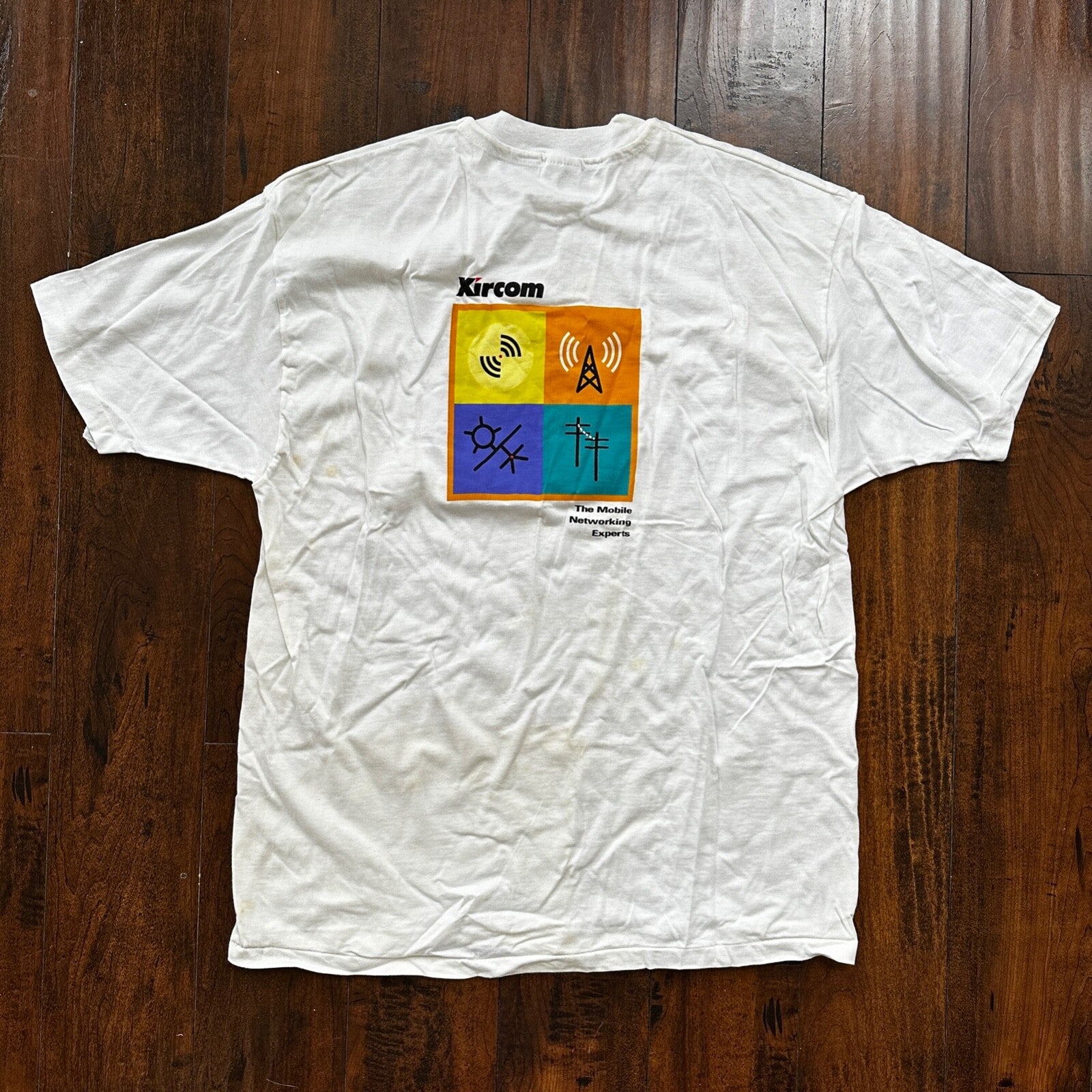 Kircom Mobile Vintage T Shirt Network Hanes Single Stitch Bell System Internet