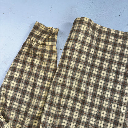 Pendleton VTG Board Shirt Plaid 100% Wool Button Down Size M Plaid 1960s Camp