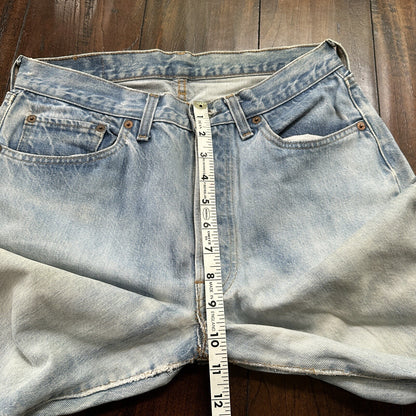 Levis Vintage 80s Redline Selvedge USA 501 XX Jeans Light Wash 32x36 Act 29x31