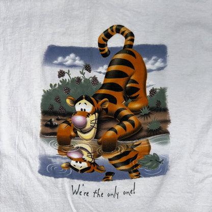 Disney Tiger VTG T Shirt Only One Sad Cute Lonely Love Animals Hope Enjoy USA