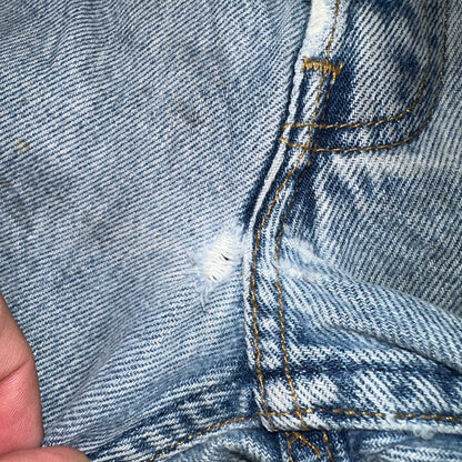 Levis 501 Vintage Y2K 90s XX Straight Leg Jeans Blue Light Wash 36x34 Act 33x32
