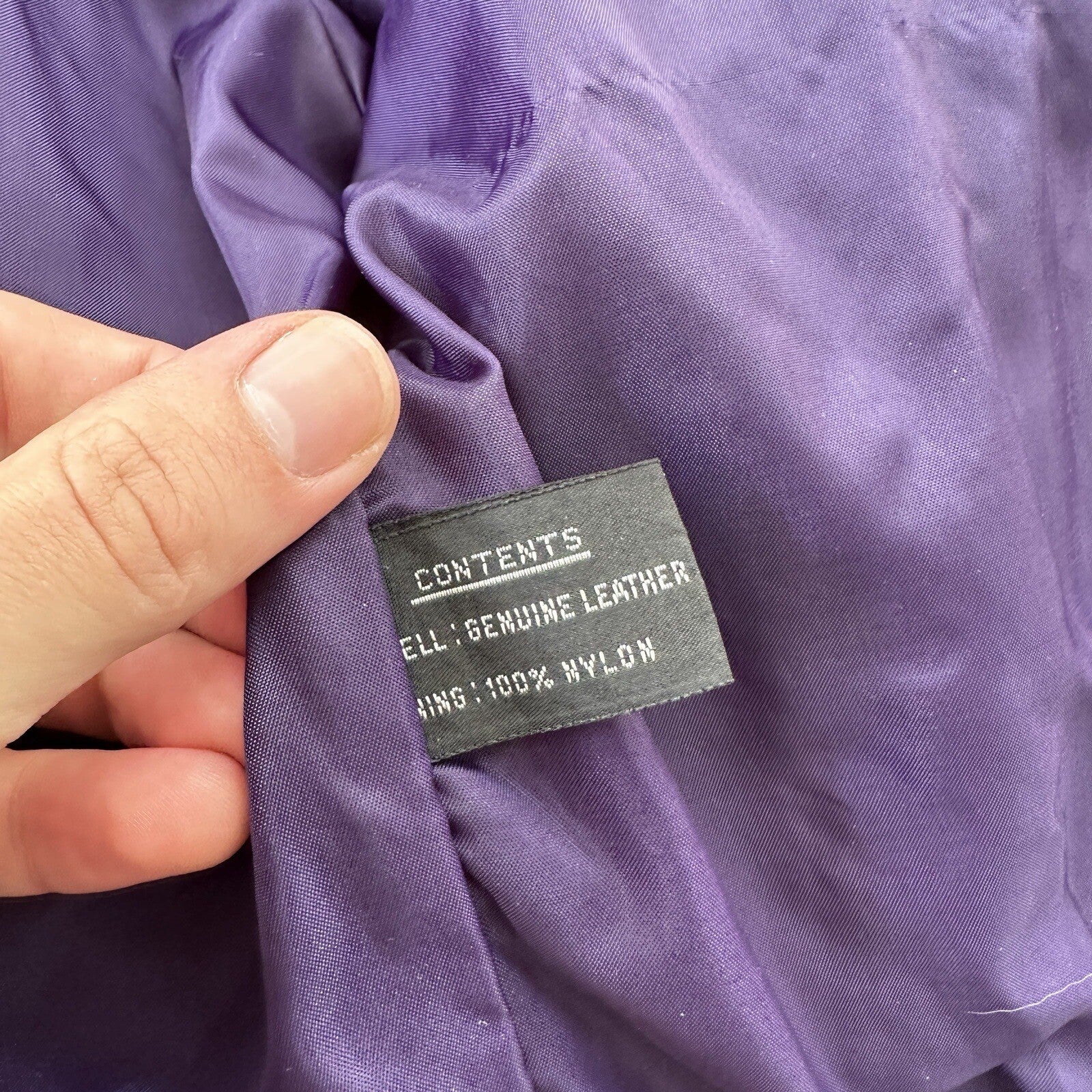 VTG Yearbook 1980s Suede Leather Jacket Purple Tassels Cowgirl Cowboy 80s 70s