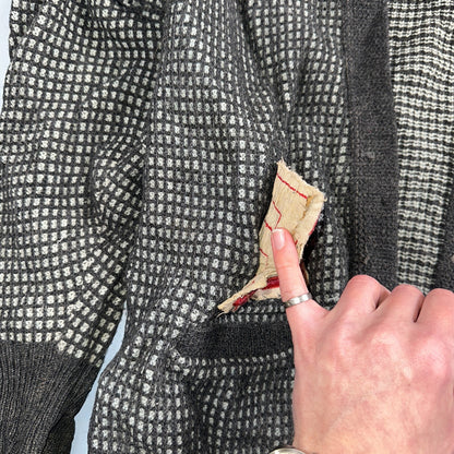 VTG Jantzen Textured Cardigan Adult XL Sweater 1950s Rockabilly No Buttons R