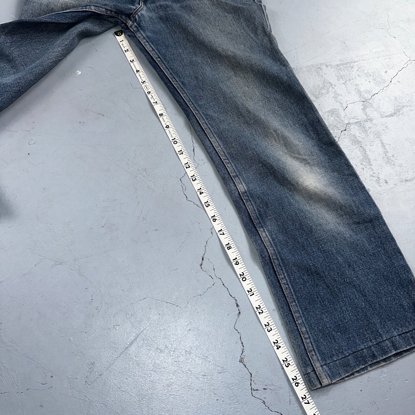 Levis 716 Vintage 80s USA Orange Tab Bootcut Flare Blue Bell Bottom Jeans 29x27