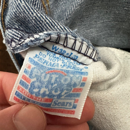 VTG Sears Put On 70s Pants 32x33 501 Bell Bottom Flare Rockabilly Cowboy 28x31