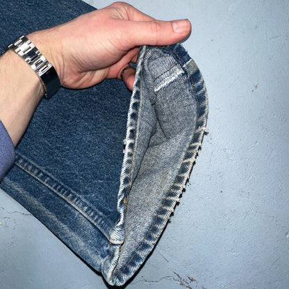 Levis 517 Vintage 80s USA Orange Tab Bootcut Flare Blue Worn Jeans Act 32x31
