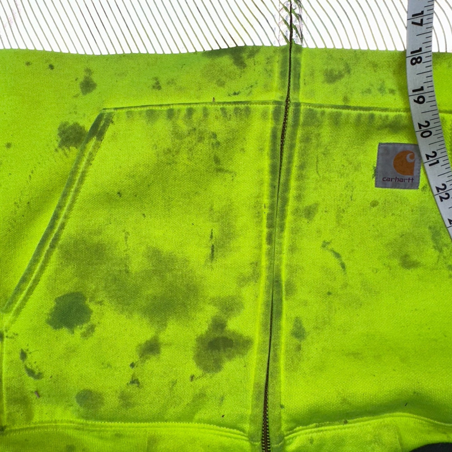 Carhartt Jacket Mens 2XL 100787 High-Visibility Waterproof Highlighter Hoodie