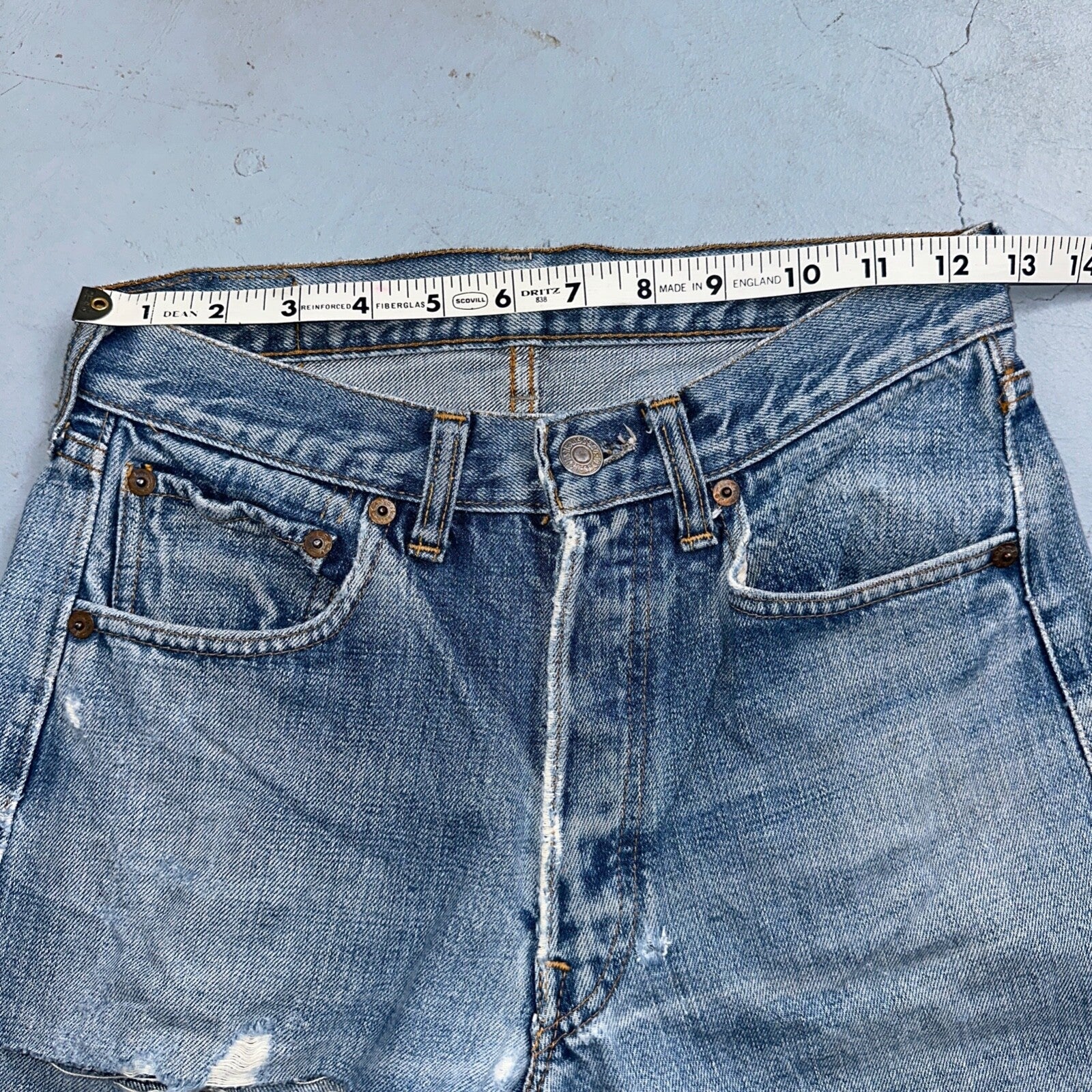 Levis 501 Big E Vintage 60s Redline Selvedge USA XX 1960s Jeans 28x34 Act 25x30