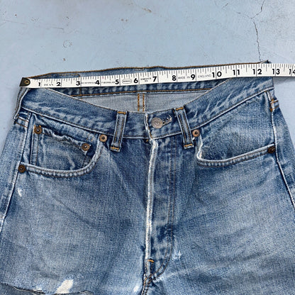 Levis 501 Big E Vintage 60s Redline Selvedge USA XX 1960s Jeans 28x34 Act 25x30