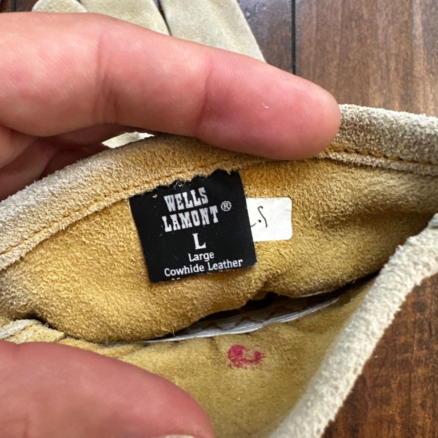 Vtg Wells Lamont Cowhide Leather Work Gloves L Chevy Western Freddy Krueger