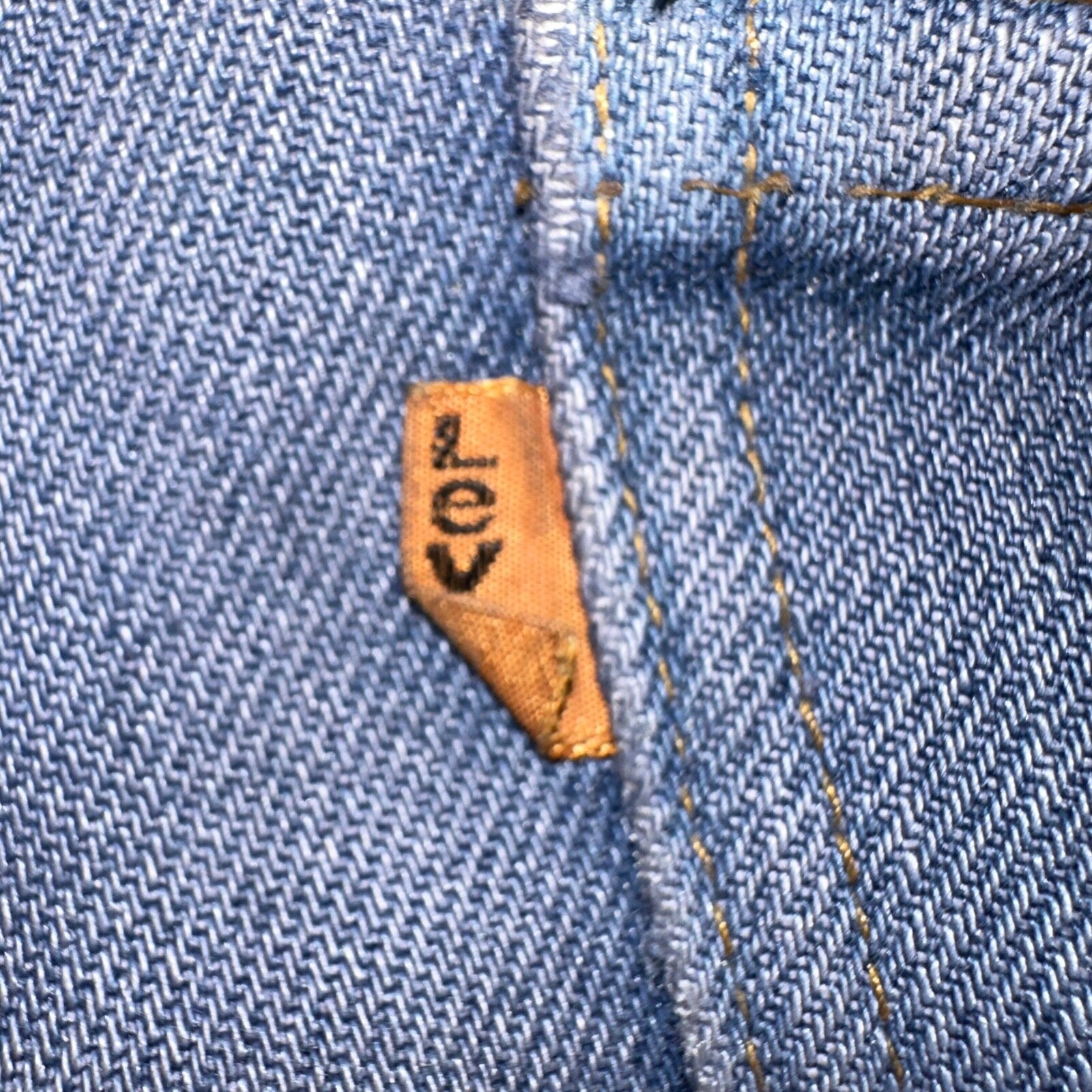 Levis 646 Vintage 70s USA Orange Tab Bootcut Flare Blue Bell Bottom Jeans 29x28