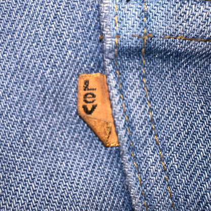 Levis 646 Vintage 70s USA Orange Tab Bootcut Flare Blue Bell Bottom Jeans 29x28