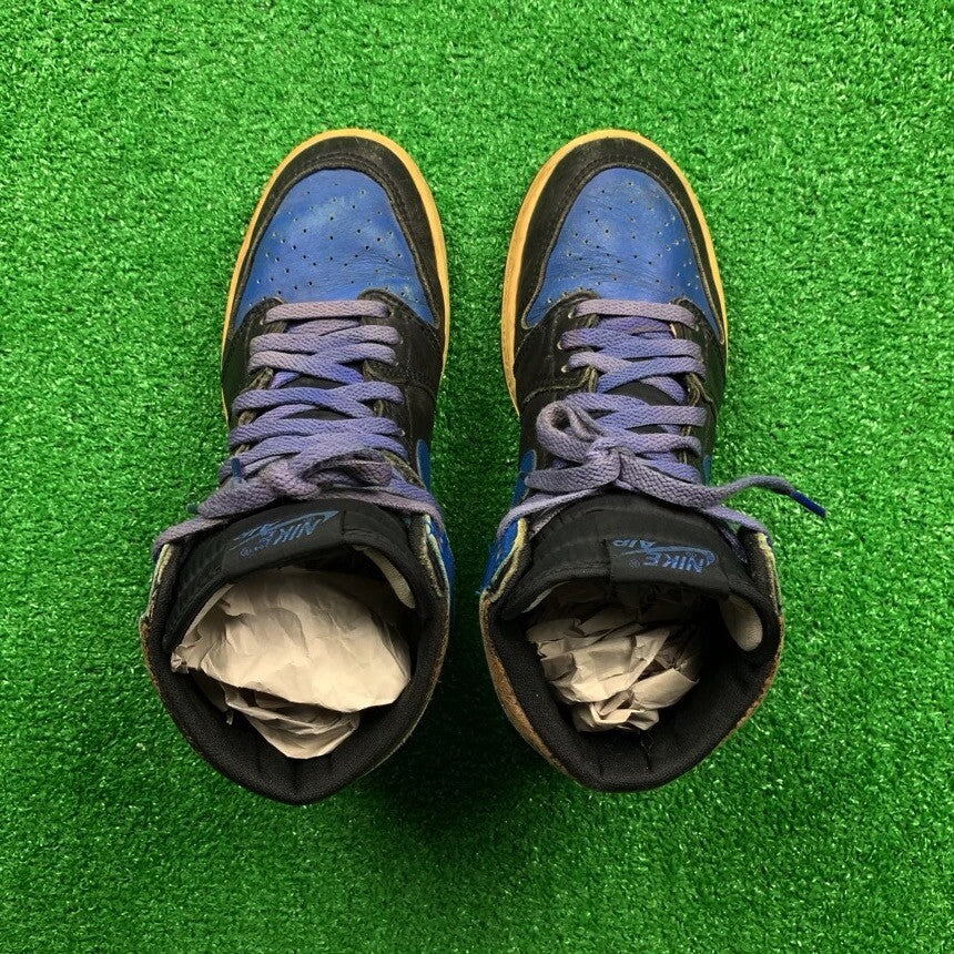 Nike OG 1985 Air Jordan 1 Royal Black Blue Rare Vintage 85 Chicago 7.5 Bred