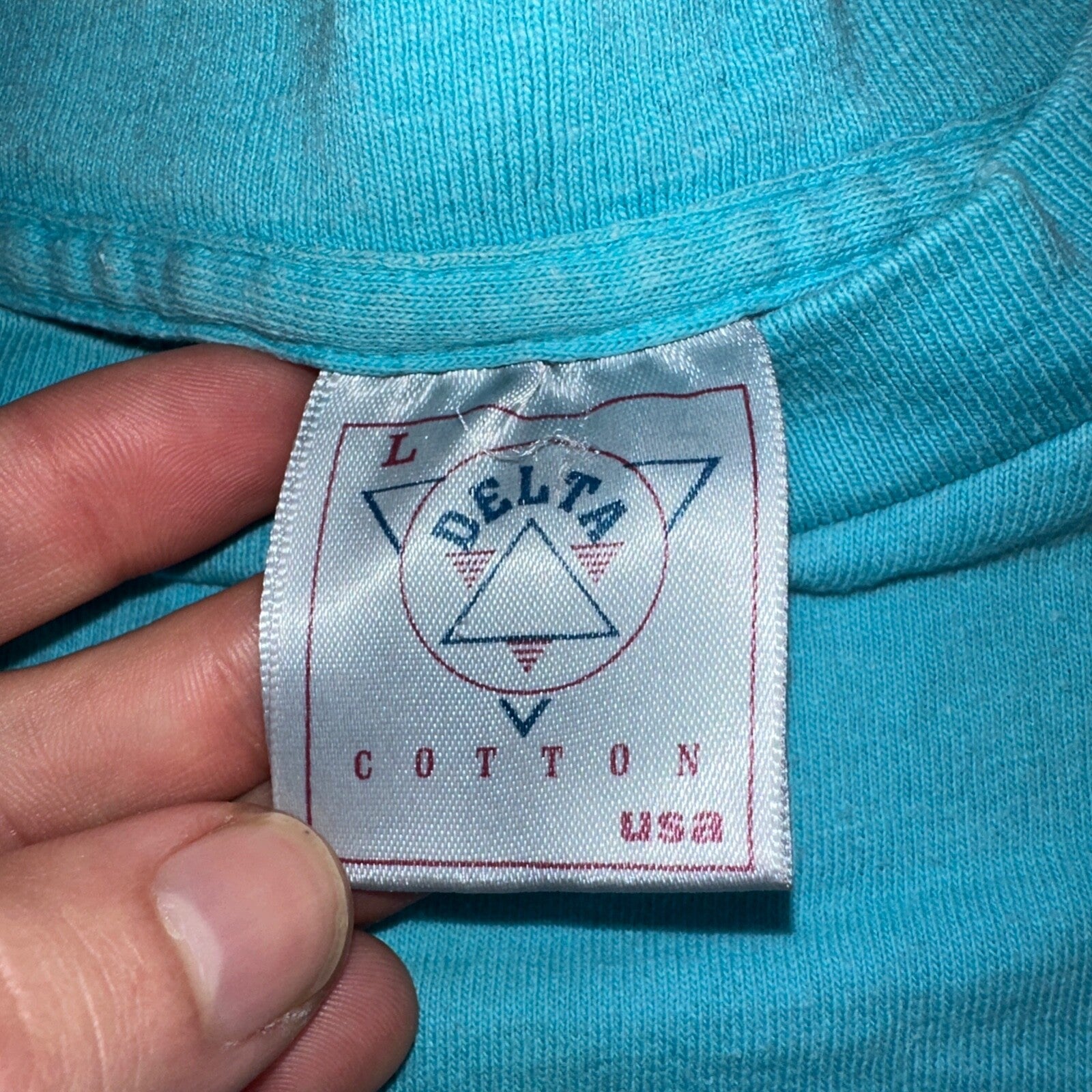 Disney Fantasia 90s VTG T Shirt 50th Anniversary Rare Blue USA Mickey Mouse