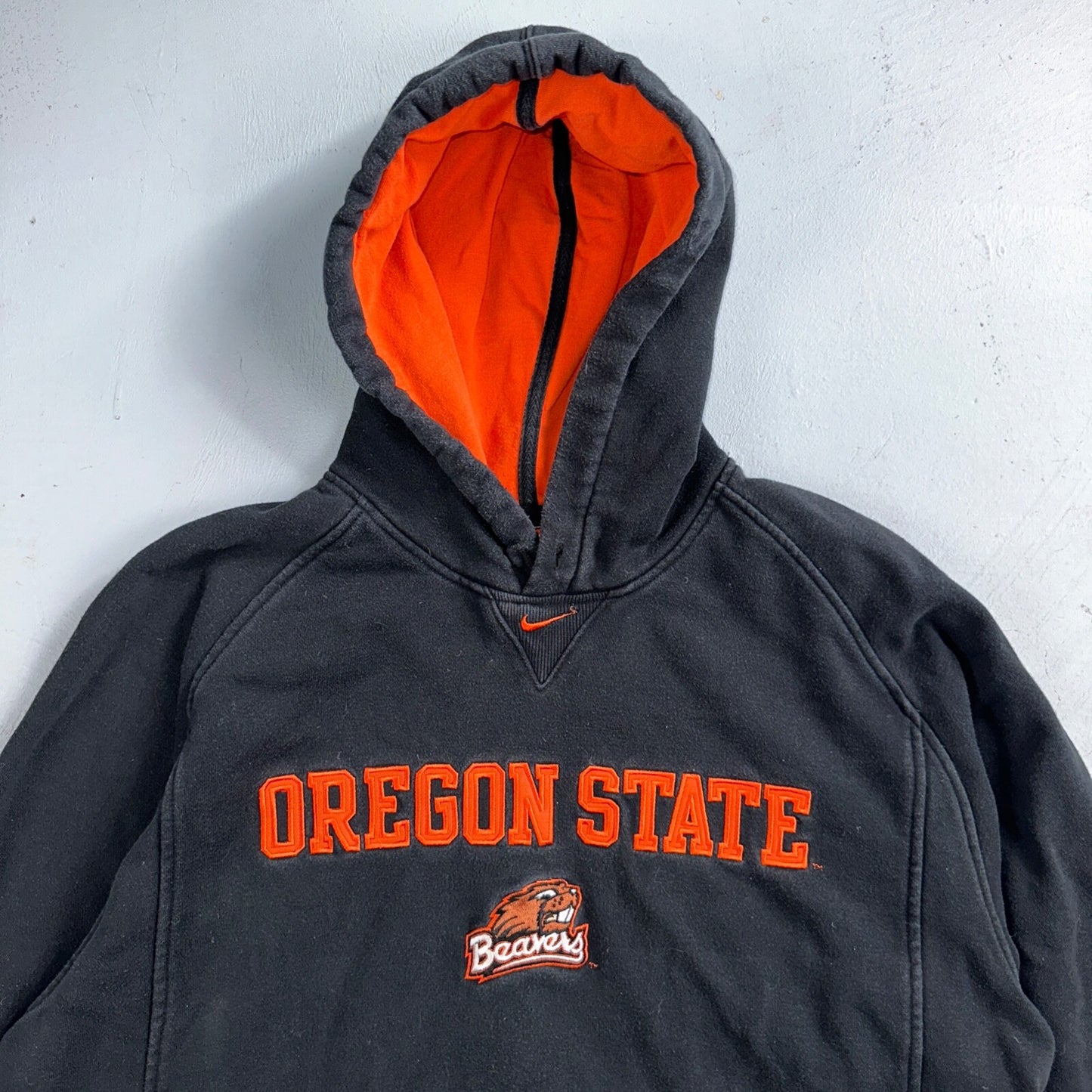 Nike Oregon State University Hoodie Mens M Center Swoosh VTG Y2K 90s Beavers