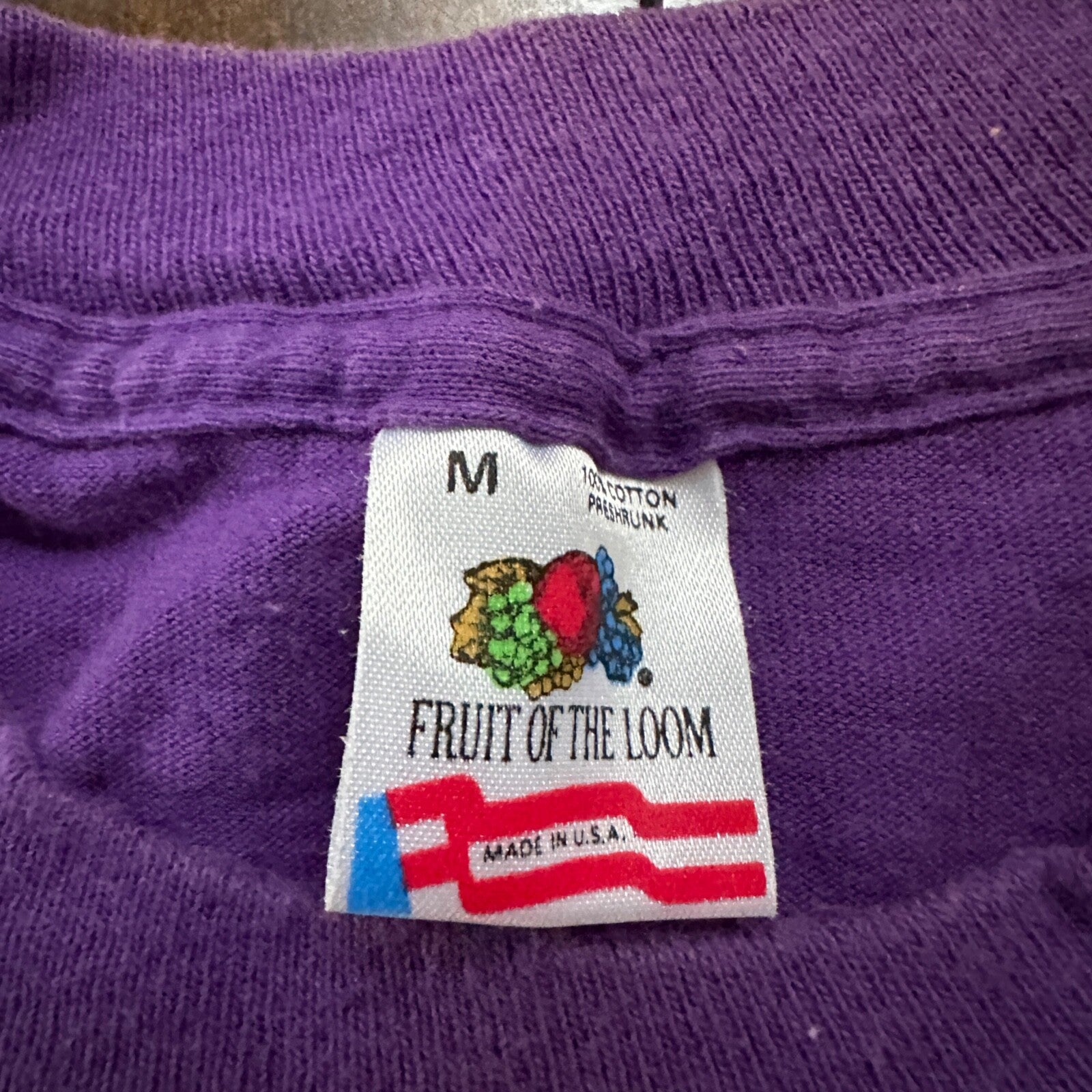 Marathon 50K Running NYC Vintage T Shirt 90s Purple FOTL Single Stitch Run USA