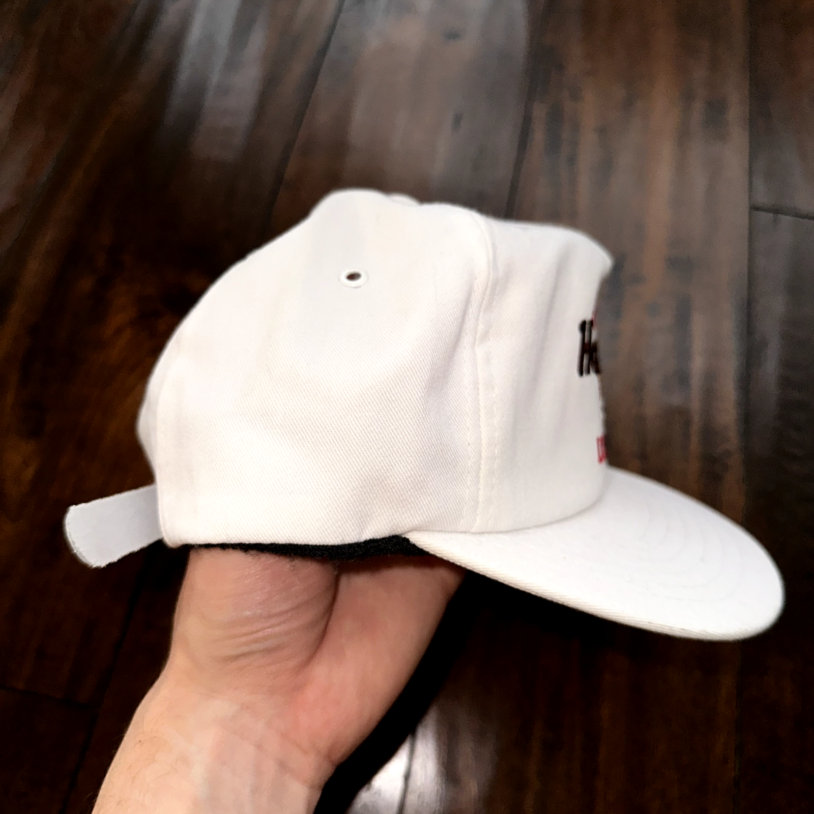 Hard Rock Cafe London Save The Planet White Adjustable Strapback Hat Adult VTG