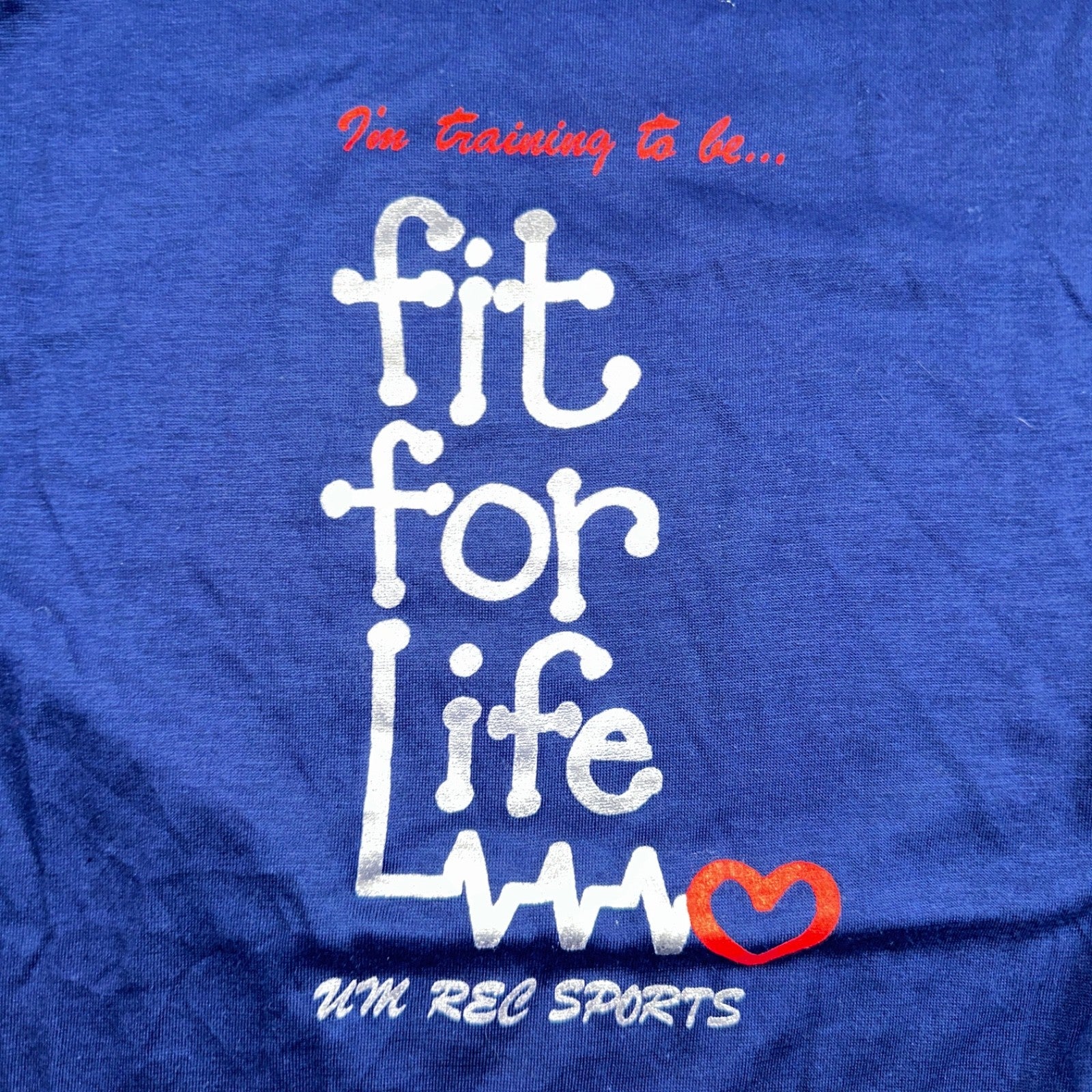 Hanes 80s Fit For Life VTG T Shirt Gym Fitness Large Single Stitch Graphic Cool