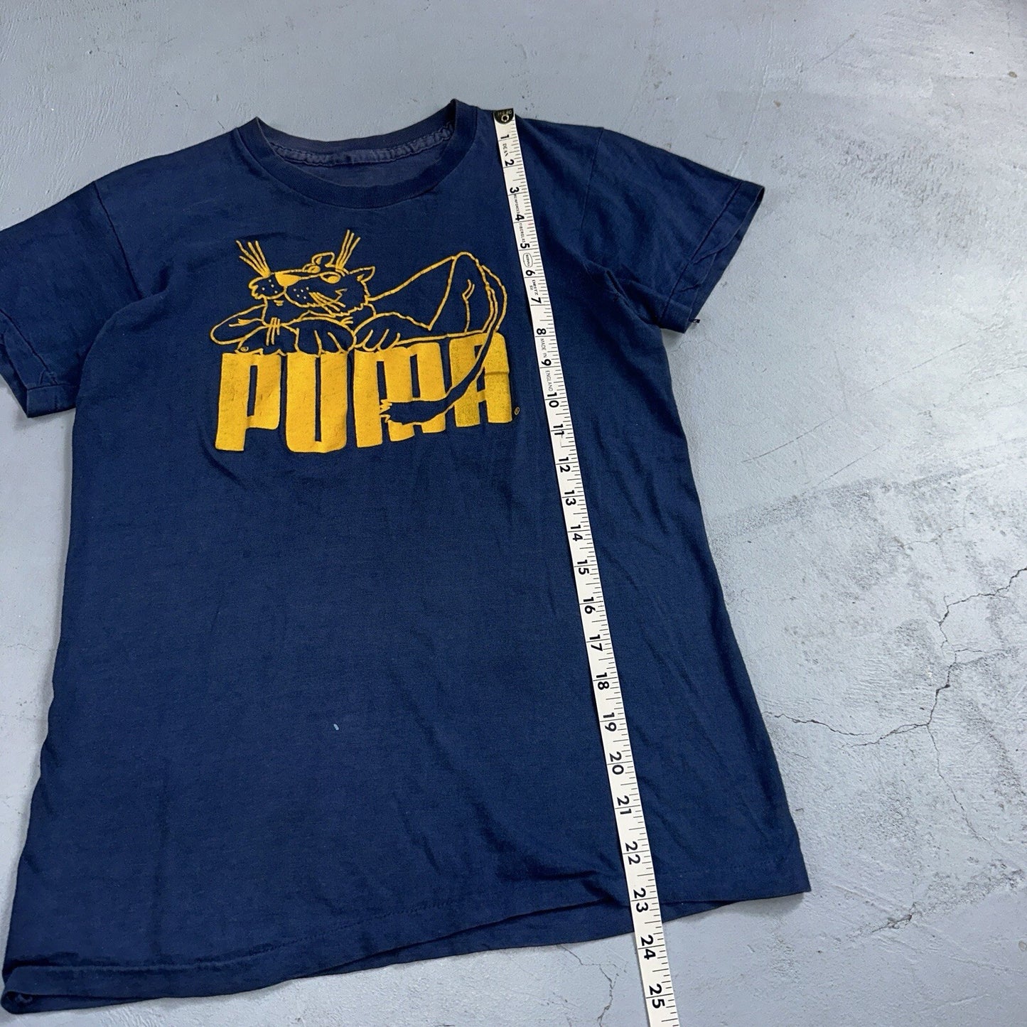 Puma Vintage 70s T Shirt Single Stitch Cat Cartoon Sneakers 1970s Graphic Sports