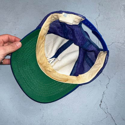 Los Angeles Dodgers VTG Hat Cap Snapback 80s MLB Mesh Green Trucker Blue LA