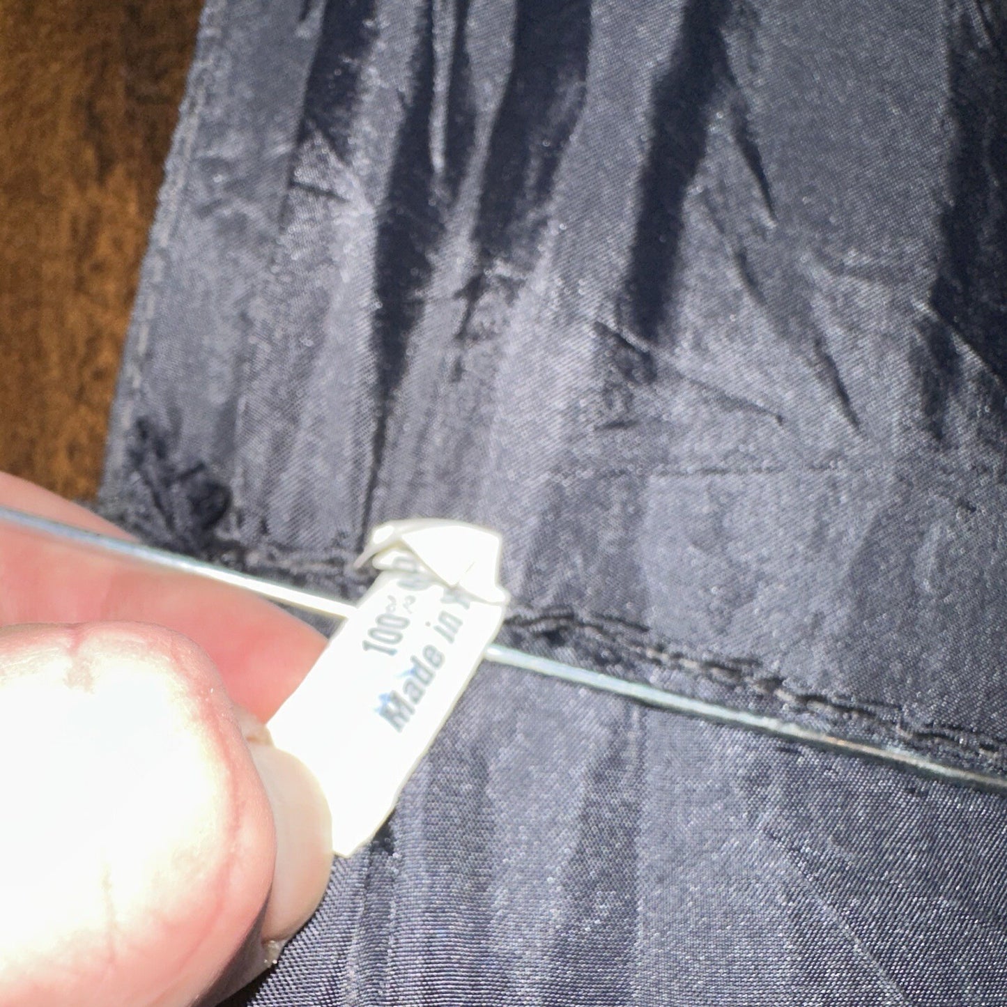 Vintage Telescoping Umbrella Leather Handle and Case 70s 80s Antique Black Basic