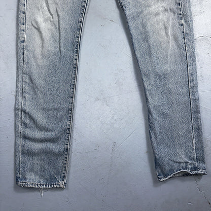 Levis 501 Vintage 80s USA XX Straight Leg Jeans 33x30 Altered Skinny Act 30x33