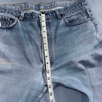 Levis 501 Vintage 80s USA XX 90s Straight Leg Jeans 38x34 Light Wash Act 34x29