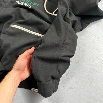 Nike After Hood Hoodie Sweatshirt Men's Size M Dri Fit West Basketball Black