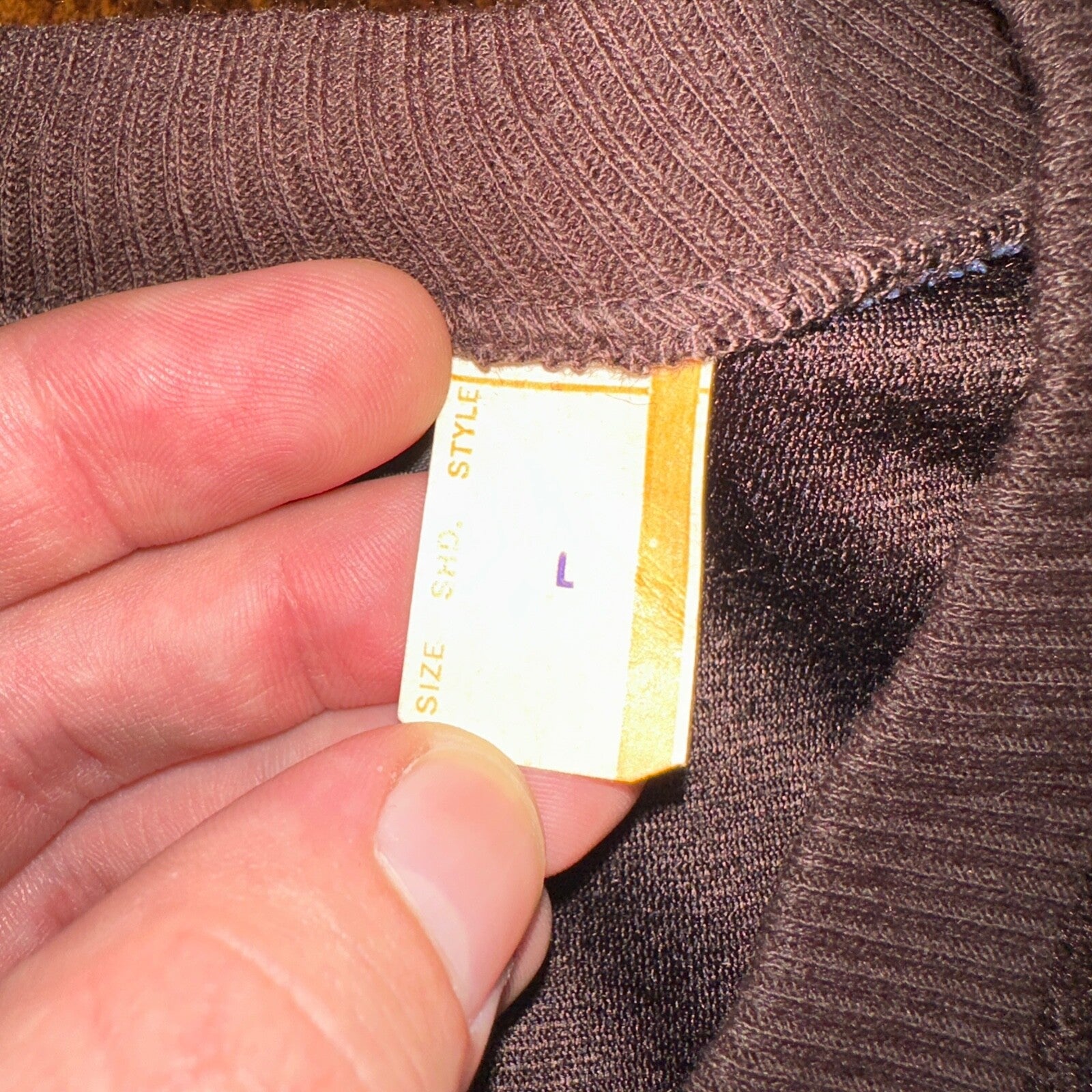 VTG Brown Cozy Vest Womens L 80s RRRUSS USA Rockabilly Cute FUZZY