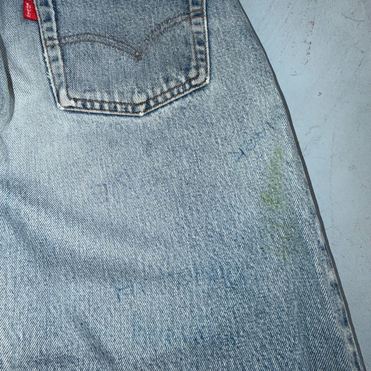 Levis 501 Vintage 80s Redline Selvedge USA XX Jeans Light Wash 30x32 Act 29x28