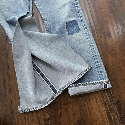 Levis Vintage 80s Redline Selvedge USA 501 XX Jeans 66 70s Thrashed Act 28x29