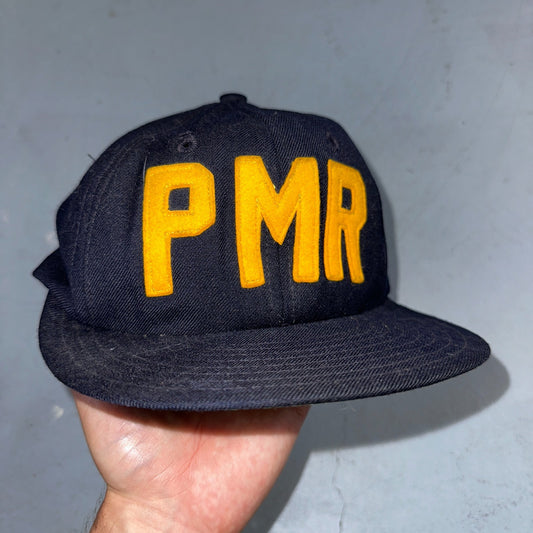 Vintage PMR Snapback Hat Wilson 60s Wool Felt Letters Rare Old School Baseball