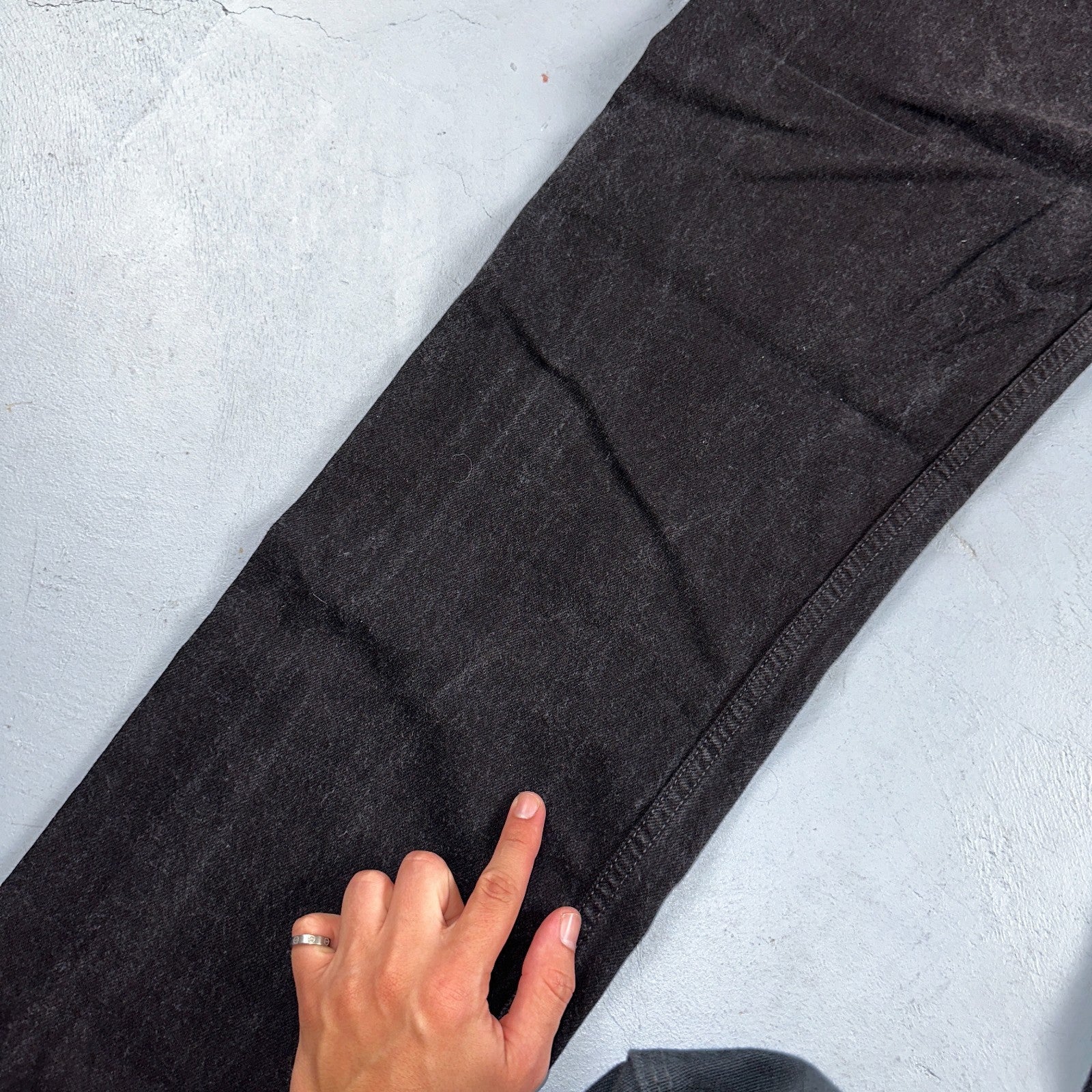 Levis 501 Vintage 90s USA XX Straight Leg Jeans Black Dark Wash 40x34 Act 36x33