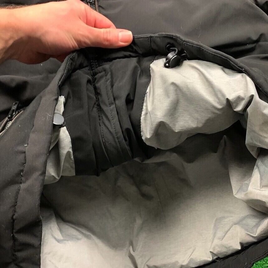 Vince Camuto Men's Hooded Down Puffer Jacket Small Black Warm To Vest Winter