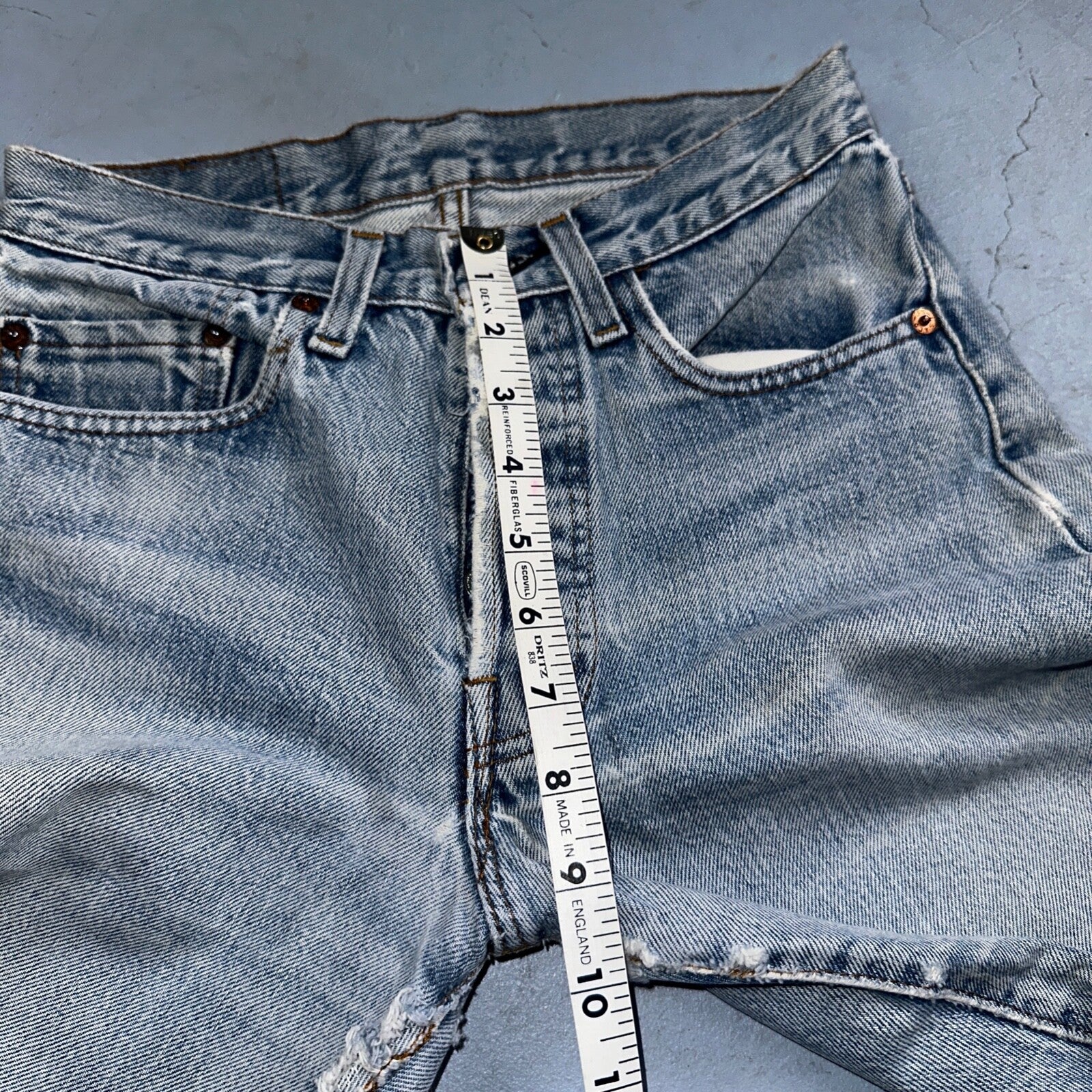 Levis 501 Vintage 80s Redline Selvedge USA XX Jeans Light Wash 27x34 Act 25x29