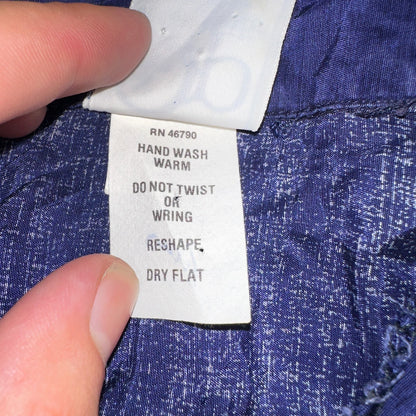 OP Ocean Pacific Sunwear Men's M Aloha Shirt Button-Up Floral Blue 70s 1970s