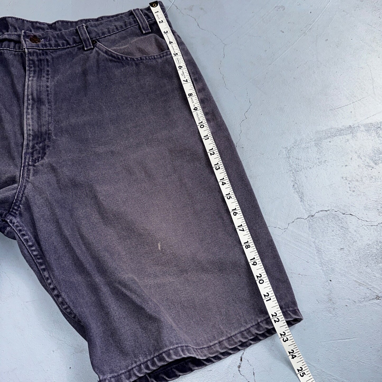 Levis 550 VTG Denim Shorts Mens 38 Purple Wash 1990s Orange Tab 90s 501