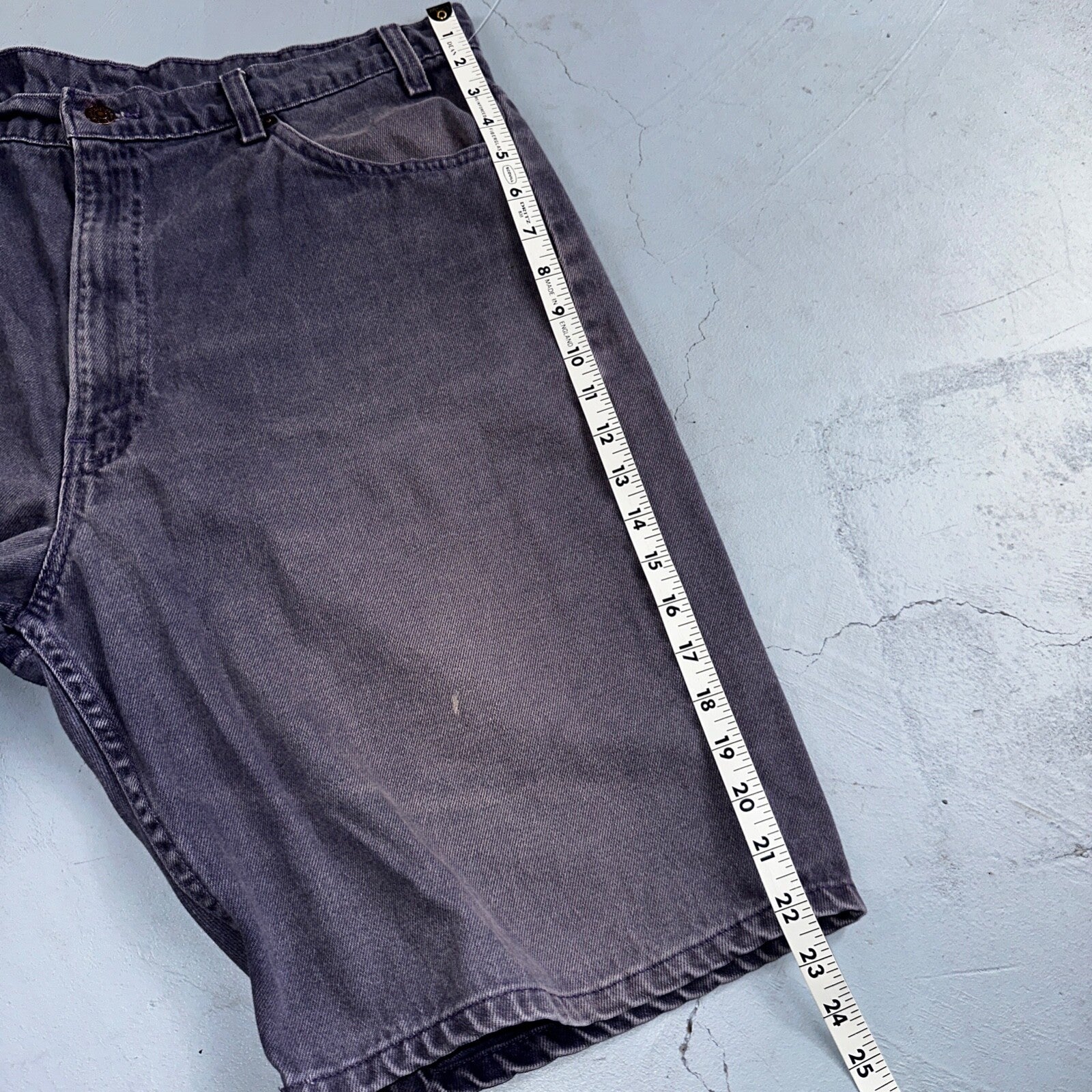 Levis 550 VTG Denim Shorts Mens 38 Purple Wash 1990s Orange Tab 90s 501